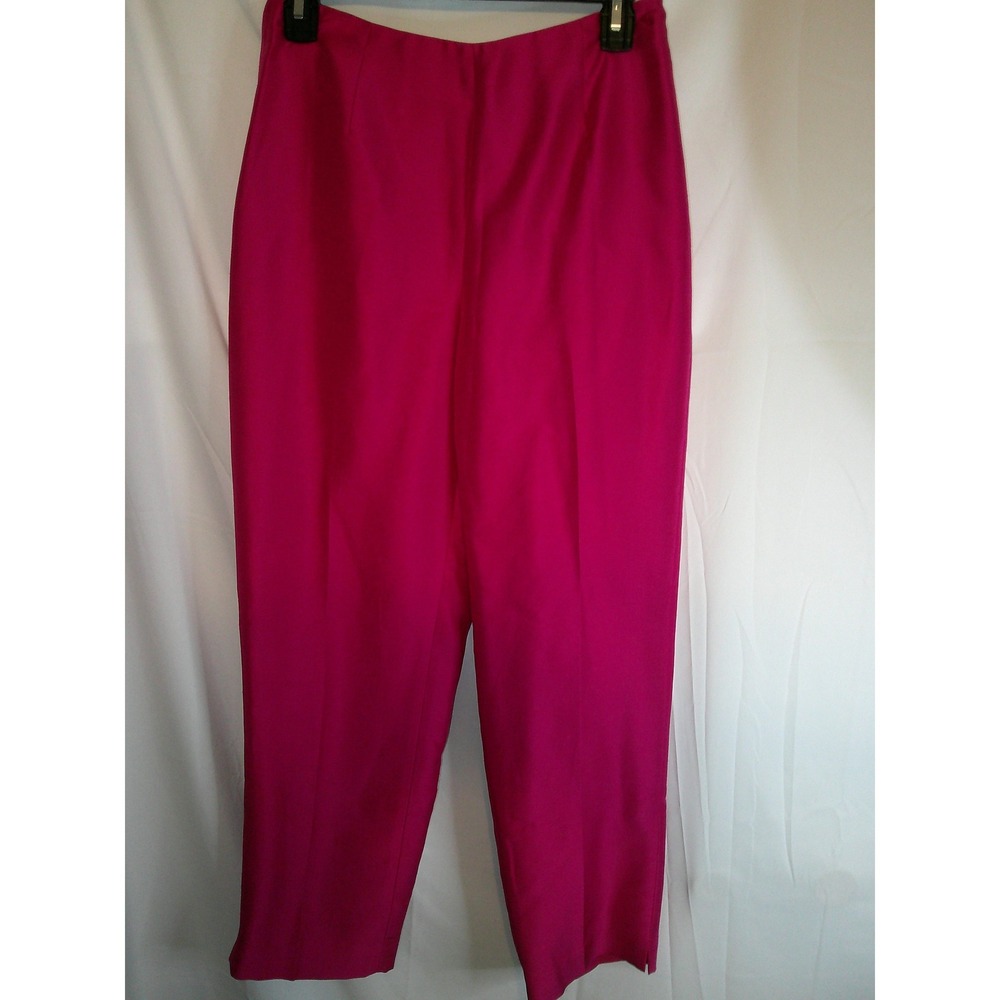 Vintage Yves Cossette Depeche Pink Cropped‎ Pants High Waist Career Size 4